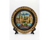 Азербайджанский сувенир тарелка с узорами "Baku"